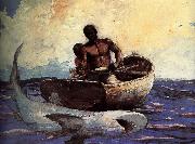 Winslow Homer Shark France oil painting artist